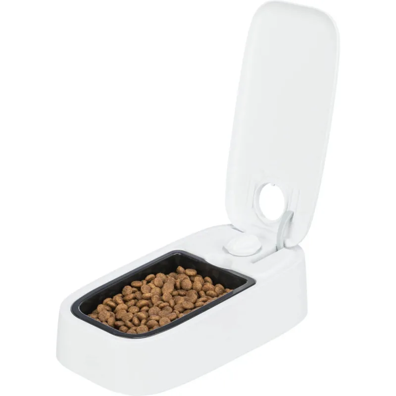 TRIXIE TX1, hrănitor automat câini, 1 bol dreptunghiular, programabil, cu răcire (acumulator frigorific), plastic, alb, S-L(0.3l, 24x7cm) — preț și oferte
