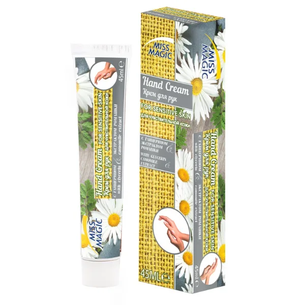 Crema de maini piele sensibila cu glicerina si extract de musetel Miss Magic | 45 ml SOLVEX COSMETICS INFINITY — preț și oferte