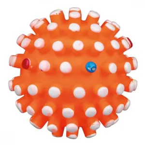 Trixie, jucărie minge arici câini, cu sunet, vinil, 6cm, multicolor
