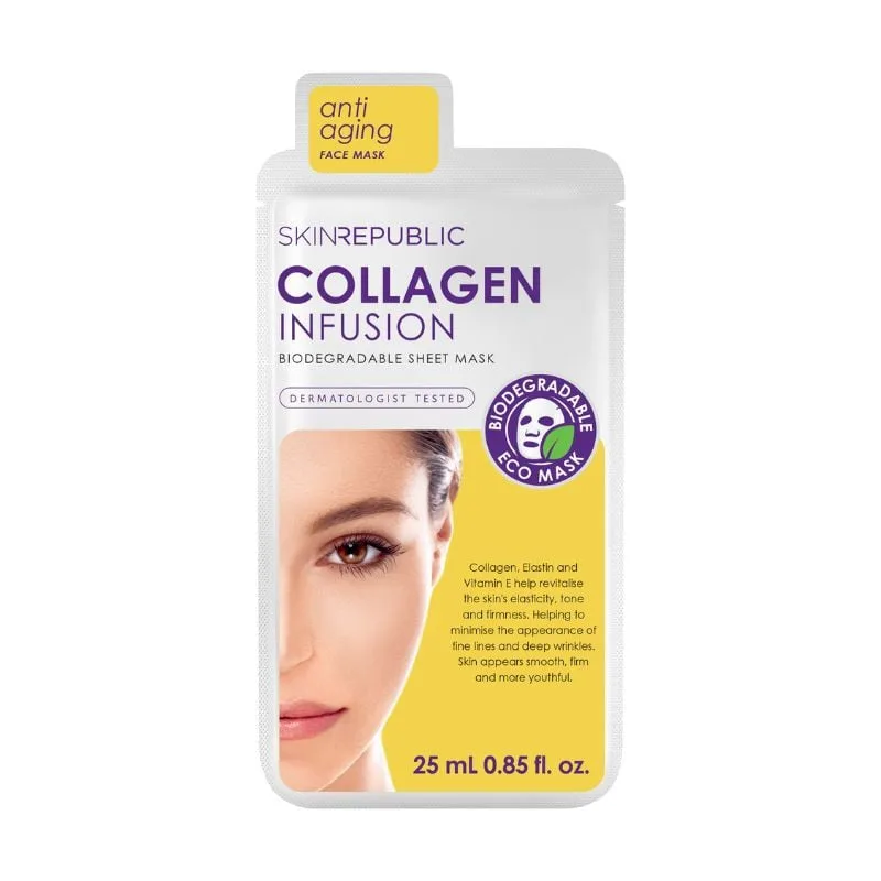 Masca servetel cu Infuzie de Colagen, 25 ml, Skin Republic — preț și oferte