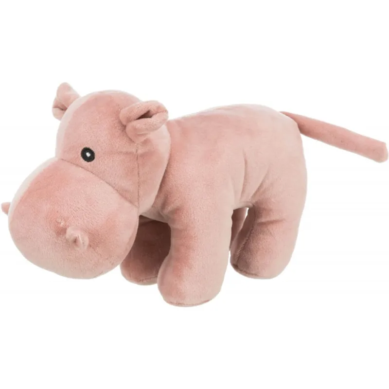 Trixie, jucărie hipopotam câini, cu sunet, pluș, 25cm, multicolor — preț și oferte