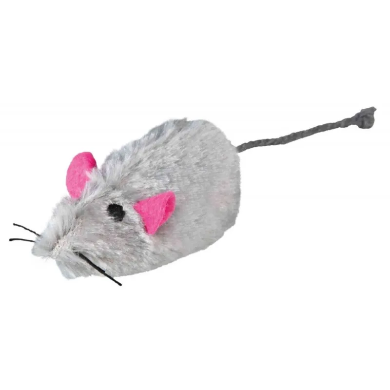Trixie, șoricel cu păr lung, jucărie, pisici, pluș, multicolor, 9cm — preț și oferte