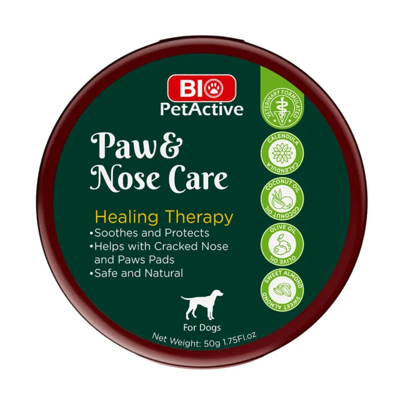 BIO PETACTIVE Paw&Nose Care, XS-XL, îngrijire pentru lăbuțe balsam câini, flacon, 50g — preț și oferte
