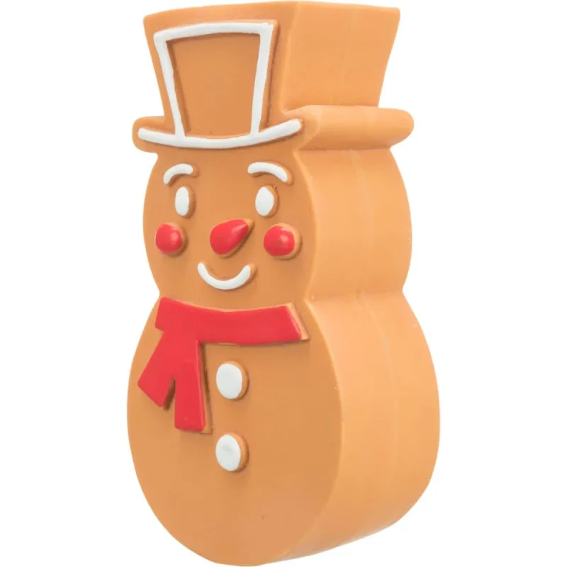TRIXIE Christmas Turta Dulce, jucărie de aport câini XS-XL, cu sunet, latex, maro, 11cm — preț și oferte