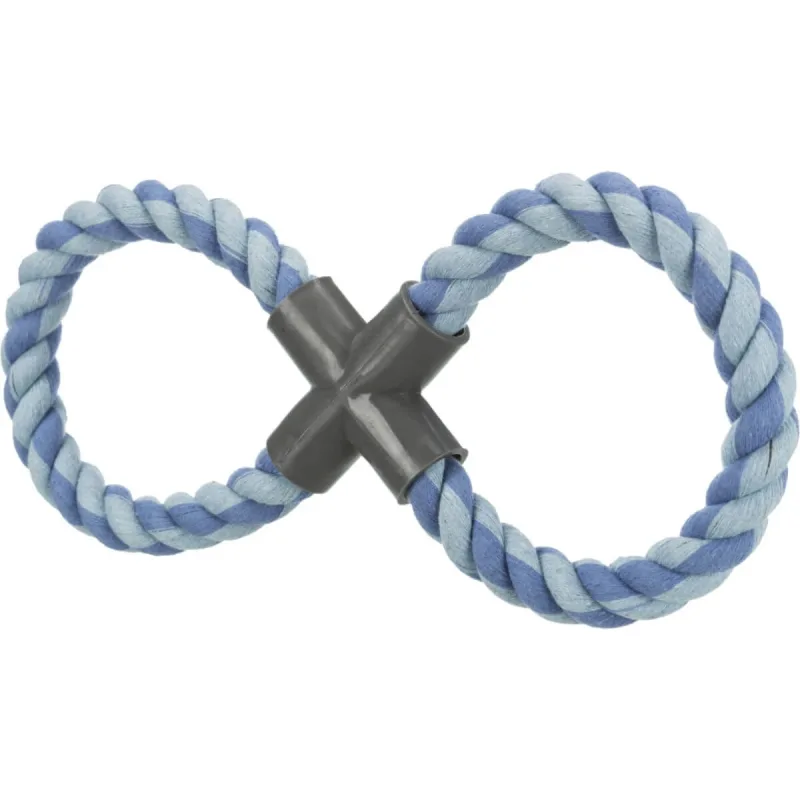 TRIXIE, jucărie cerc din sfoară cu maner din plastic câini, 30cm, multicolor — preț și oferte