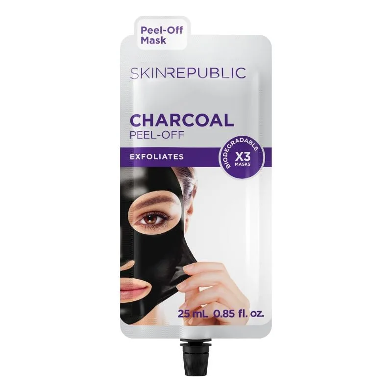 Skin Republic Masca coreeana de fata Peel-Off cu Carbune, 25ml — preț și oferte