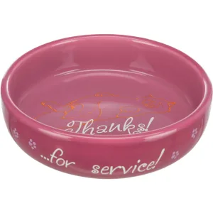 TRIXIE Thanks, castron pisici, rotund, ceramică, diverse culori, 0.3l, ⌀15cm
