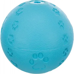 Trixie, jucărie mingie câini, cu sunet, cauciuc natural, 9cm, multicolor