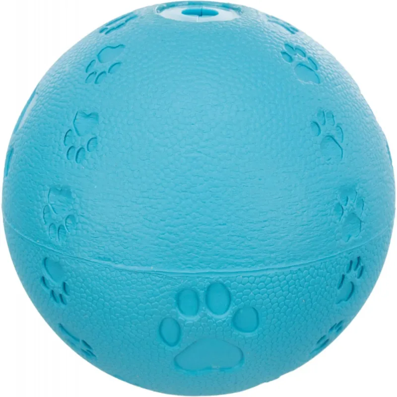 Trixie, jucărie mingie câini, cu sunet, cauciuc natural, 9cm, multicolor — preț și oferte