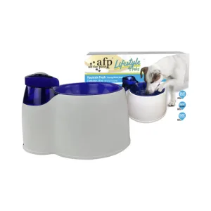 ALL FOR PAWS Fountain Fresh, fântână câini, rotundă, plastic, diverse culori, XS-M(3l)