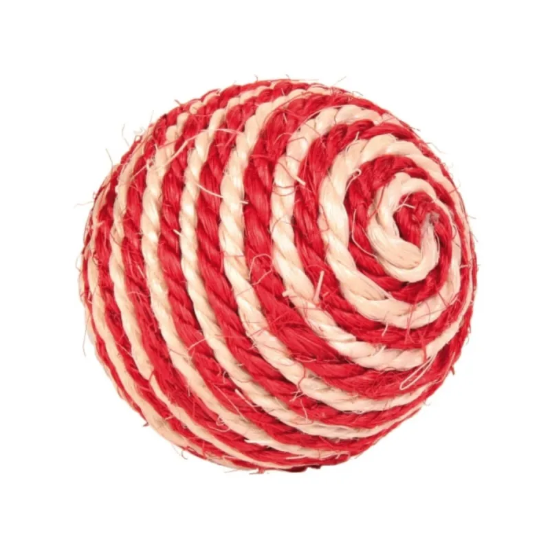 Trixie, minge cu catnip, jucărie, pisici, sisal, cu sunet, multicolor, 6 cm — preț și oferte