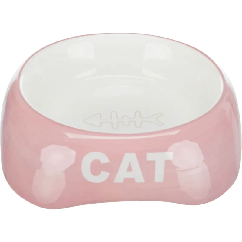 TRIXIE Cat, castron pisici, asimetric, ceramică, diverse culori, 0.2l, ⌀13cm — preț și oferte