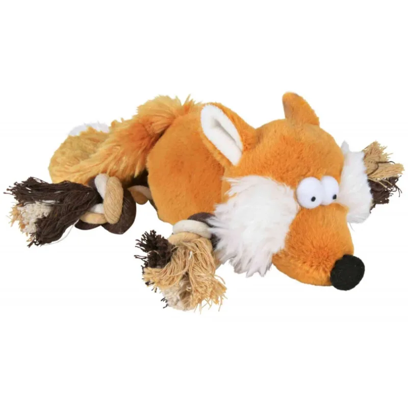 Trixie, jucărie vulpe câini, cu sunet, pluș, 34cm, multicolor — preț și oferte