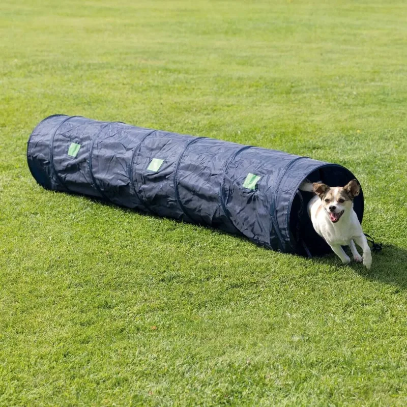 TRIXIE Agility Tunel, jucărie obstacol câini, 40cm x 2m, multicolor — preț și oferte