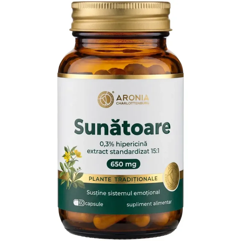 Sunătoare 650 mg — 60 capsule, Aronia Aronia Charlottenburg — preț și oferte