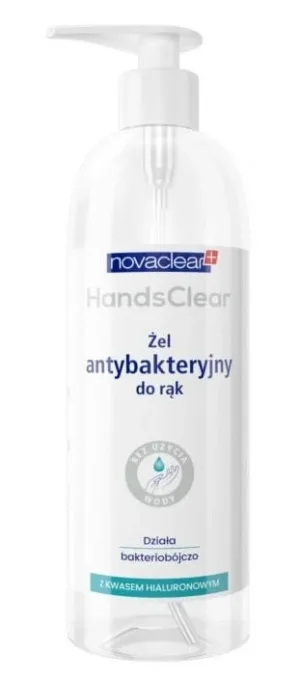 Novaclear Hands Clear, Gel de mâini antibacterian, 500 ml