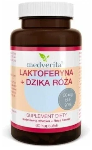 Medverita Lactoferrin + măceșe sălbatice 60 capsule — preț și oferte