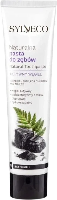 Sylveco Pastă de dinți cu cărbune activ fără fluoruri 100 g