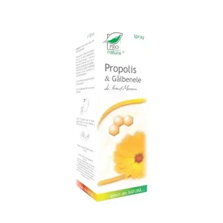 Spray Propolis & Galbenele 50 ml, Pro Natura — preț și oferte