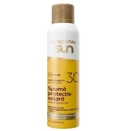 Spuma de corp cu protectie solara SPF 30 Sun, 150 ml, Gerovital — preț și oferte