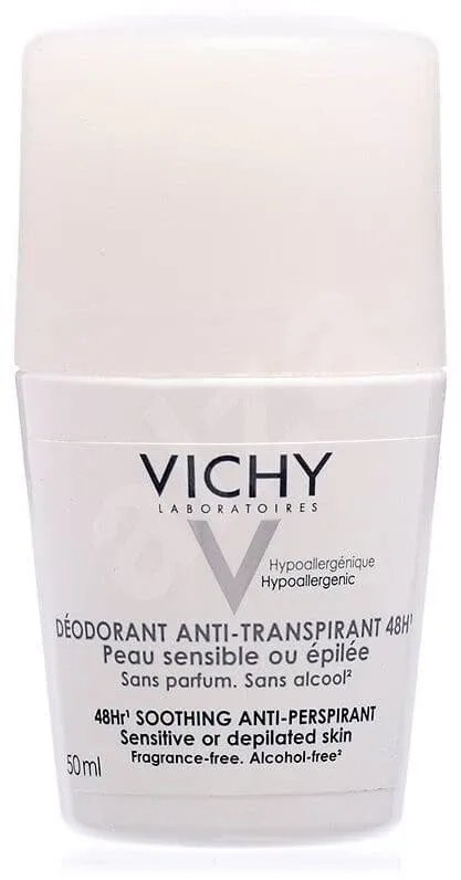 Vichy Deo Anti-Transpirant, Roll-on antiperspirant pentru piele sensibilă 50 ml — preț și oferte