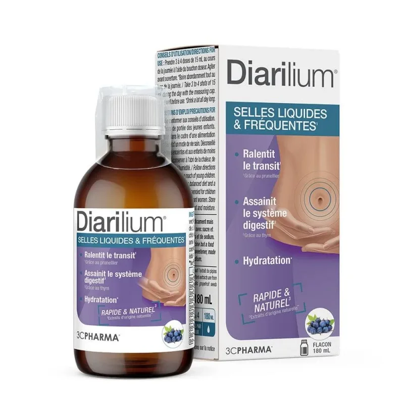3C Pharma Diarilium lichid și scaune frecvente 180 ml — preț și oferte
