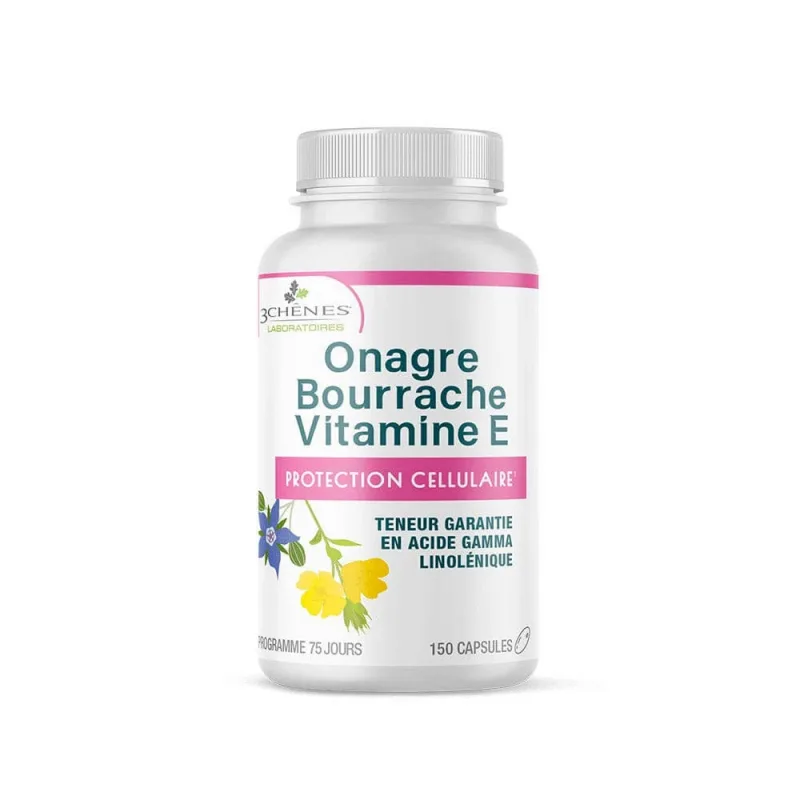 3 Chênes Evening Primrose, Borage și vitamina E 150 Capsule — preț și oferte