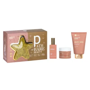 Panthenol Extra PromoPack Path of Bare Beauty cu Bare Skin Eau de Toilette 50ml, 3in1 Cleanser 200ml, Superfood 100ml & Starlight Bath Confetti 15gr