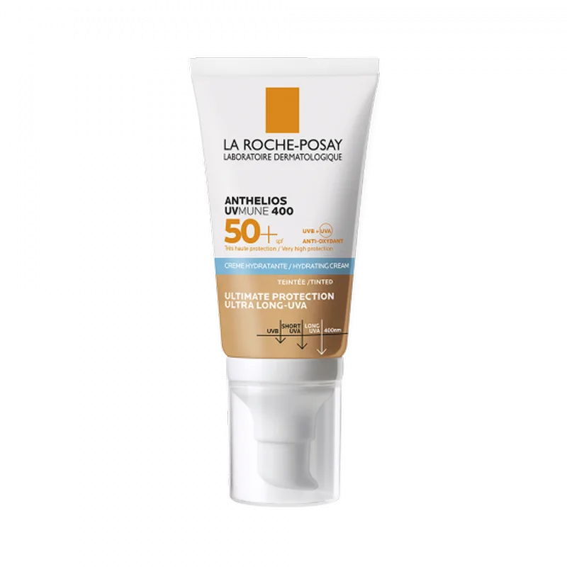 Crema hidratanta cu pigment de culoare pentru protectie solara SPF 50+ Anthelios UVmune, La Roche-Posay | 50 ml LA ROCHE POSAY — preț și oferte