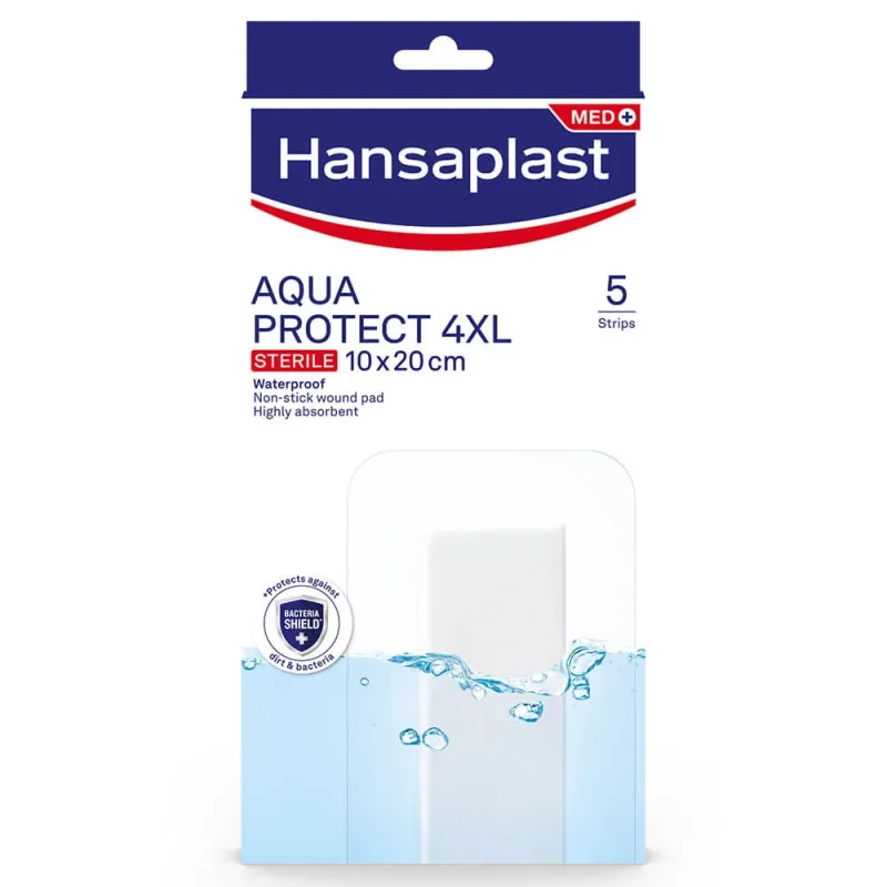 Hansaplast Aqua Protect 4XL Pads sterile 10x20cm 5pcs — preț și oferte