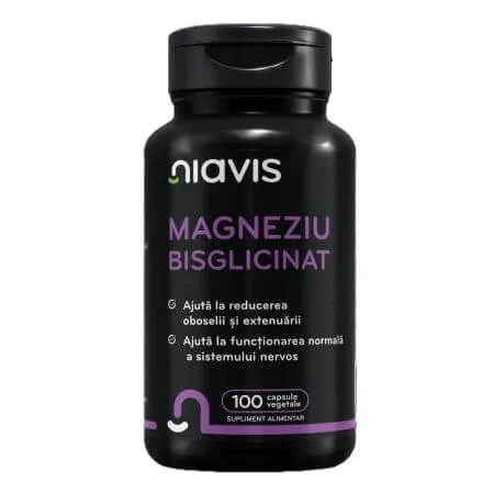 Magneziu Bisglicinat, 100 capsule, Niavis — preț și oferte