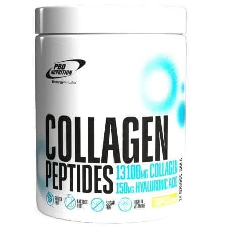 Peptide de colagen cu acid hialuronic si vitamina C Collagen Peptides, 300 g, Pro Nutrition — preț și oferte