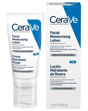 Crema hidratanta de fata pentru ten normal-uscat, CeraVe | 52 ml