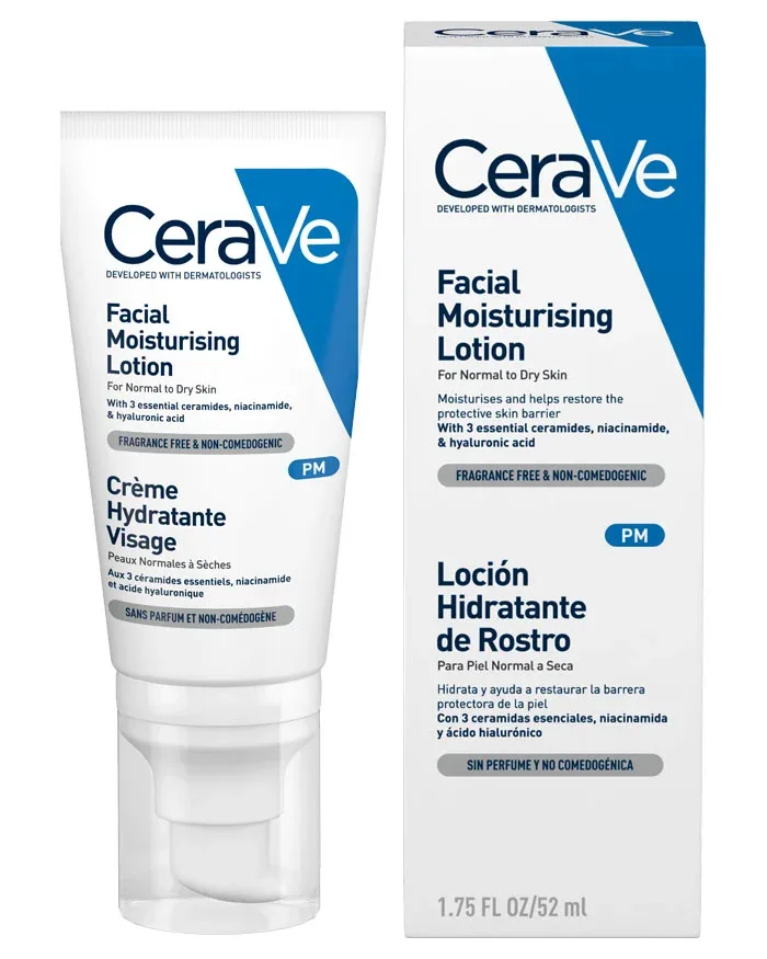 Crema hidratanta de fata pentru ten normal-uscat, CeraVe | 52 ml — preț și oferte