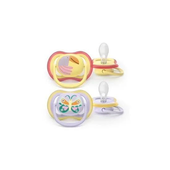 Suzeta din silicon AVENT Ultra Air pentru 0-6 luni 2 bucăți PHILIPS AVENT — preț și oferte