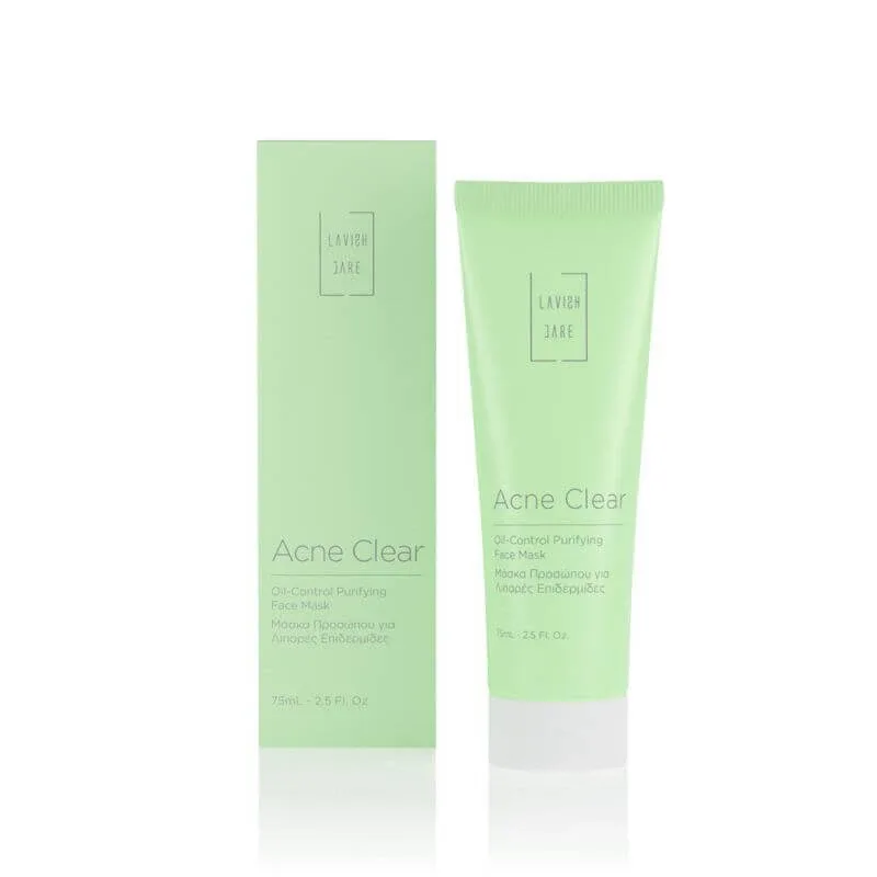 LAVISH CARE Acne Clear Oil Control Purifying Face Mask Mască de față calmantă pentru pielea grasă - acneică 75ml — preț și oferte