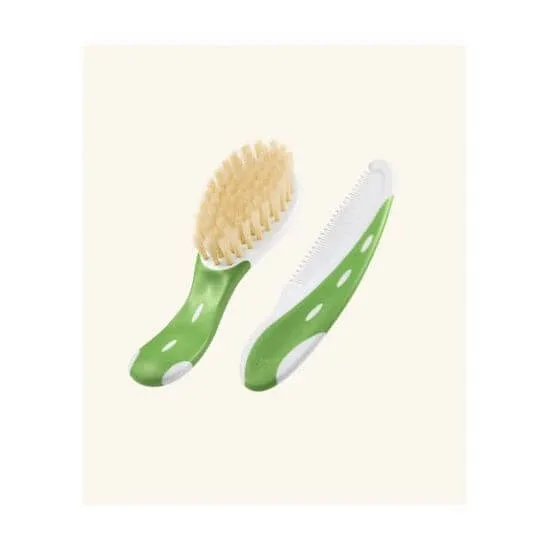 Set perie și pieptene NUK în diverse culori - Verde — preț și oferte