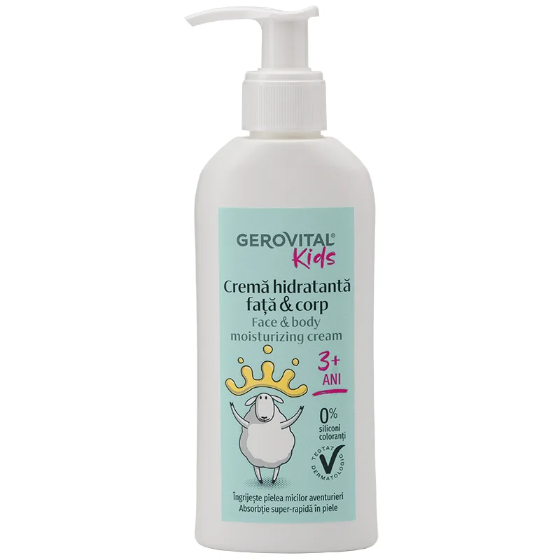 Crema hidratanta fata si corp pentru copii, Gerovital Kids, Farmec | 150 ml — preț și oferte