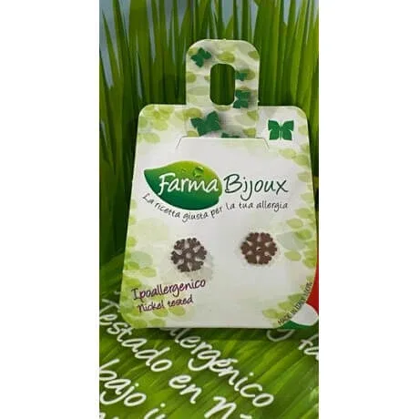 FARMA BIJOUX Cercei hipoalergenici fără nichel Snowflake A573 — preț și oferte