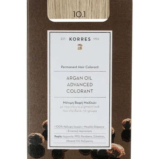 KORRES Argan Oil Advanced Colorant colorant pentru păr 10.1 Platinum Blonde Sandre — preț și oferte