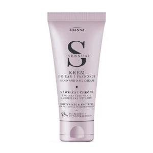 Crema hidratanta pentru maini si unghii cu Proteine de Matase si Vitamine Sensual, Joanna | 100 g