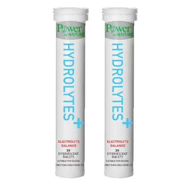 POWER OF NATURE Set hidroliți Supliment de electroliți, 20 + 20 tablete — preț și oferte