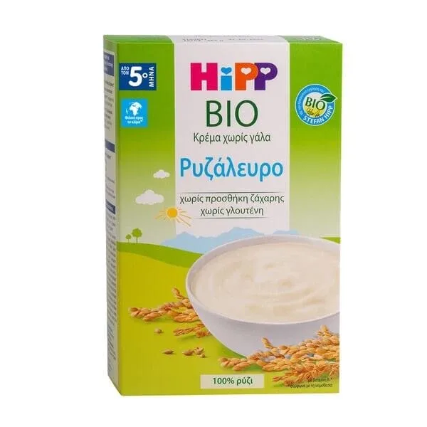 HIPP Bio Baby Cream făină de orez fără lapte de la 5 luni 200g — preț și oferte