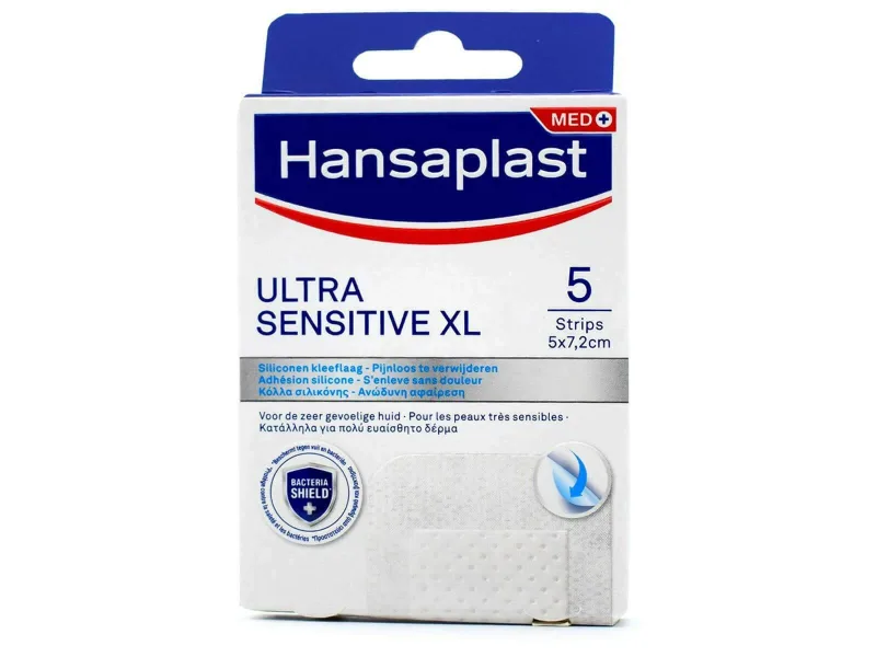 HANSAPLAST Ultra Sensitive XL Pads pentru piele sensibilă 5x7,2cm 5 bucăți — preț și oferte