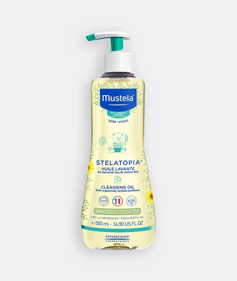 MUSTELA Bebe Stelatopia Cleansing Oil Ulei de curățare fără parfum Special pentru pielea atopică a copilului 500ml — preț și oferte