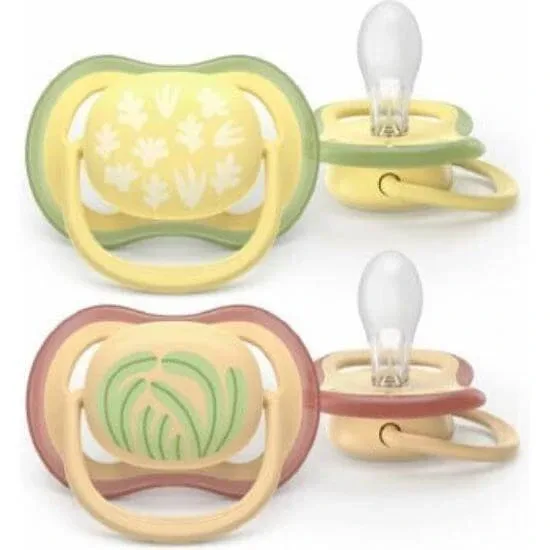 Suzeta AVENT Silicone Ultra Air pentru 0-6 luni 2 bucăți Unisex [SCF087/08] — preț și oferte