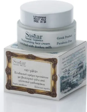 SOSTAR "The Milk" Cremă de față hidratantă cu lapte de măgăriță organic 50ml