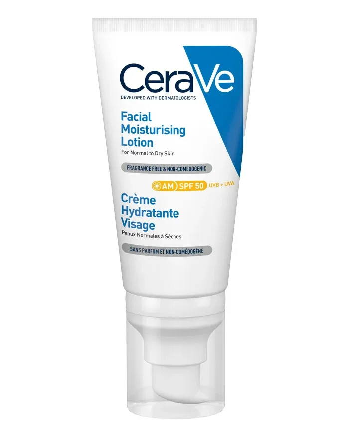 Crema hidratanta pentru ten normal-uscat SPF50, CeraVe | 52 ml — preț și oferte