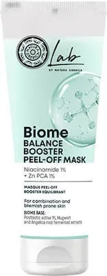 NATURA SIBERICA Lab Biome Balance Booster Peel-Off Masca de echilibrare a feței cu Niacinamidă și Zinc 75ml — preț și oferte