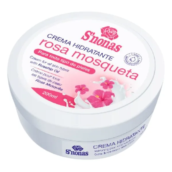 Crema hidratanta SNonas cu ulei de trandafir salbatic, Arom | 200 ml AROM SPANIA INFINITY — preț și oferte
